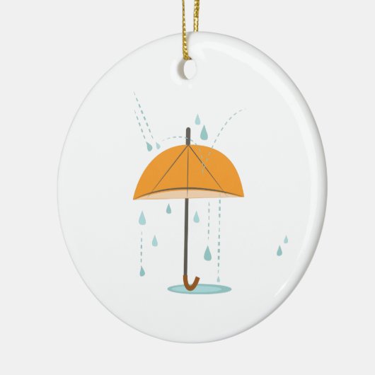 Regenschirm Keramik Ornament (Links)