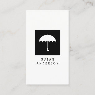 Regenschirm-Logo-Visitenkarte Visitenkarte