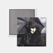 Regenschirm - Magnet (Vorderseite/Rückseite)