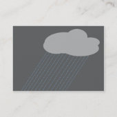 Regenschirm - mollig visitenkarte (Rückseite)