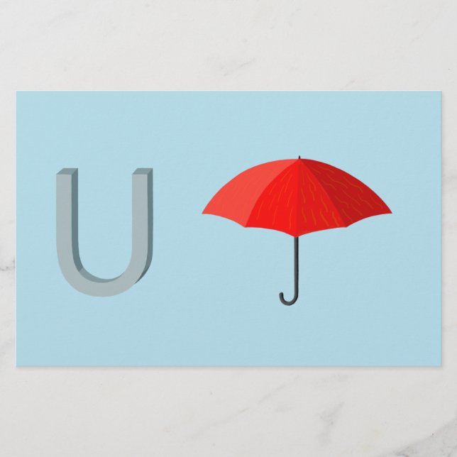 Regenschirm Papier (Vorderseite)