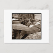 Regenschirm Postkarte (Vorderseite)