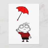 Regenschirm Postkarte (Vorderseite)