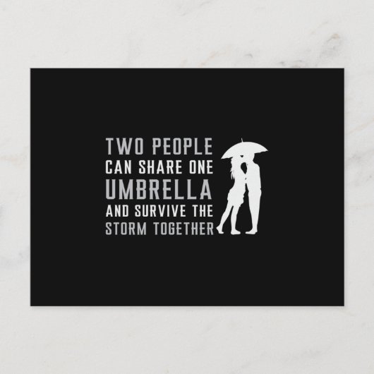Regenschirm Raindrop Rain Cloud Weather Rainy Gift Postkarte (Vorderseite)