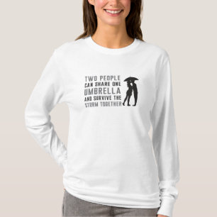 Regenschirm Raindrop Regen Wolke Wetter Geschenk I T-Shirt