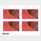 Regenschirm Rechteckiger Aufkleber (Blatt)