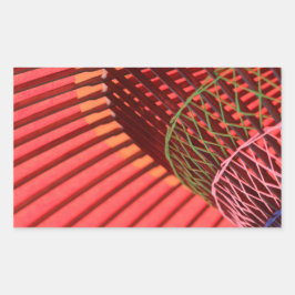 Regenschirm Rechteckiger Aufkleber