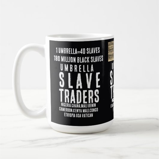 REGENSCHIRM SKLAVENHÄNDLER Tasse Kaffeetasse (Links)