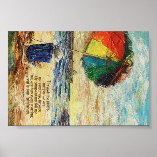 Regenschirm-Sonnenaufgang 3:22-23 Poster (Vorne)