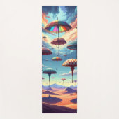 Regenschirm über der Wüste Yogamatte (Vorderseite)
