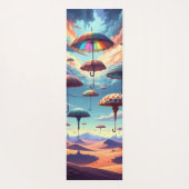 Regenschirm über der Wüste Yogamatte (Rückseite)