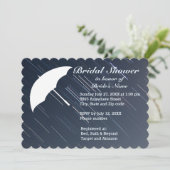 Regenschirm und die Regendusche Einladung (Stehend Vorderseite)