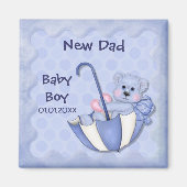 Regenschirmbär - Maßgeschneidert - Junge Magnet (Vorne)