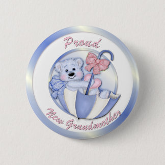 Regenschirmbär - New Oma - Junge Button