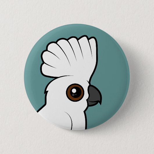 RegenschirmCockatoo (angehoben) Button (Vorderseite)