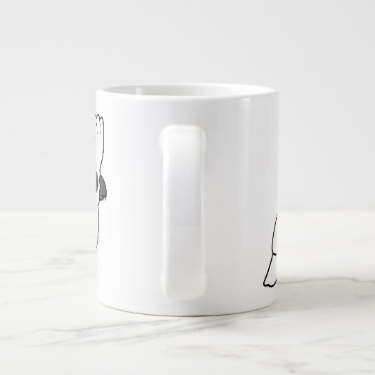 RegenschirmCockatoo (angehoben) Jumbo-Tasse (Rückseite)