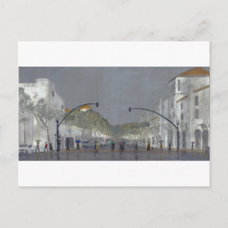 Regenschirme auf Chapala Postkarte