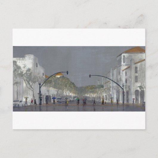 Regenschirme auf Chapala Postkarte (Vorderseite)