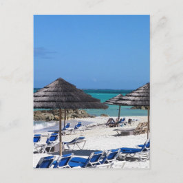 Regenschirme auf den Bahamas Postkarte