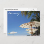Regenschirme aus Boracay Postkarte (Vorne/Hinten)