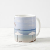 Regenschirme aus Tropenholz: weiß, Palm. Kaffeetasse (VorderseiteRechts)