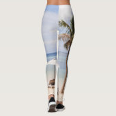 Regenschirme aus Tropenholz: weiß, Palm. Leggings (Rückseite)