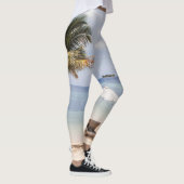 Regenschirme aus Tropenholz: weiß, Palm. Leggings (Rechts)