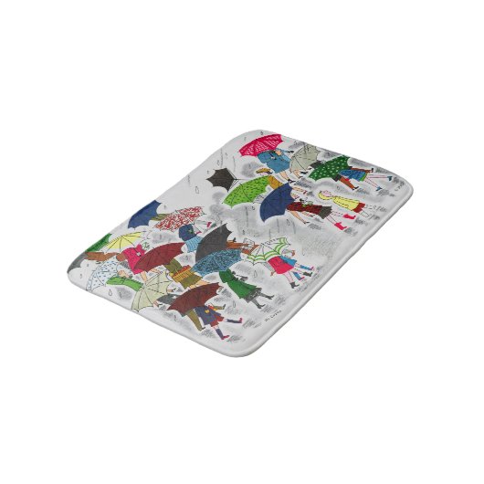 Regenschirme Badematte (Schrägansicht)