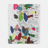 Regenschirme Fleecedecke (Vorderseite)