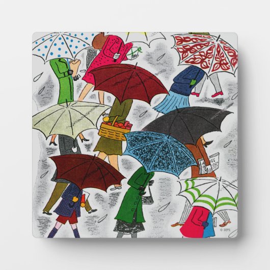 Regenschirme Fotoplatte (Vorderseite)