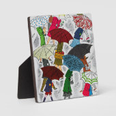 Regenschirme Fotoplatte (Vorderseite)