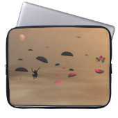 Regenschirme für surreale Laptop-Tasche Laptopschutzhülle (Vorderseite)