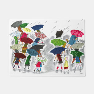 Regenschirme Fußmatte