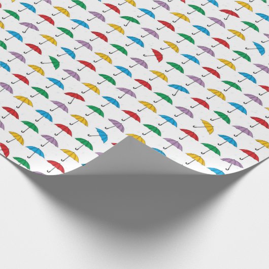 Regenschirme Geschenkpapier (Ecke)