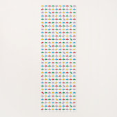 Regenschirme im Regen Yoga Matte (Rückseite)