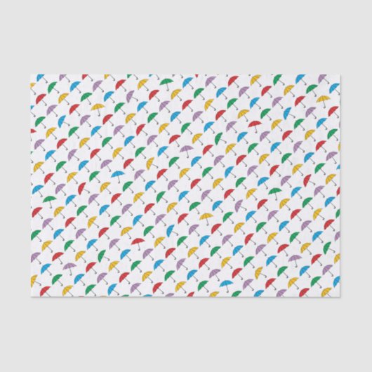 Regenschirme in Gewebspapier Seidenpapier (Vorderseite)