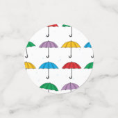 Regenschirme in Rain Confetti Konfetti (Klein Vorderseite)