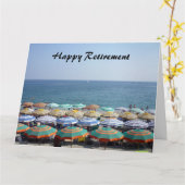 Regenschirme in Ruhestand Karte (Gelbe Blume)