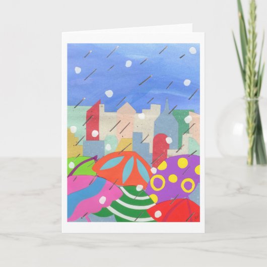 Regenschirme Karte (Vorderseite)