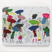 Regenschirme Mousepad (Vorne)