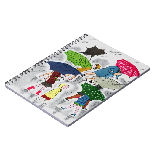 Regenschirme Notizblock (Linke Seite)