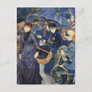 Regenschirme Pierre-Auguste Renoir Muttertagskarte Postkarte