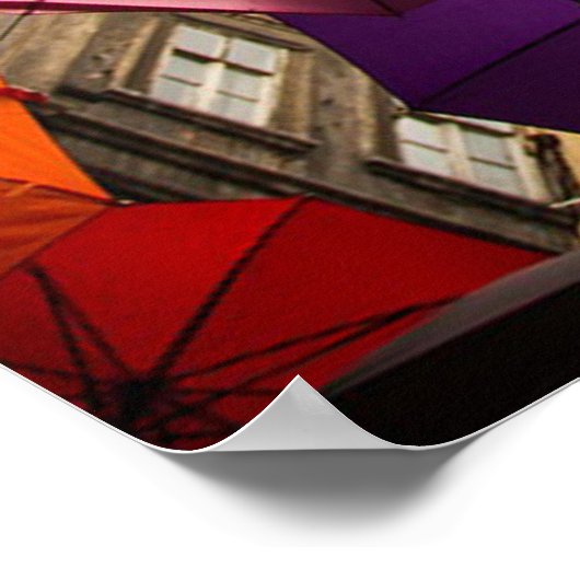 Regenschirme Poster (Ecke)