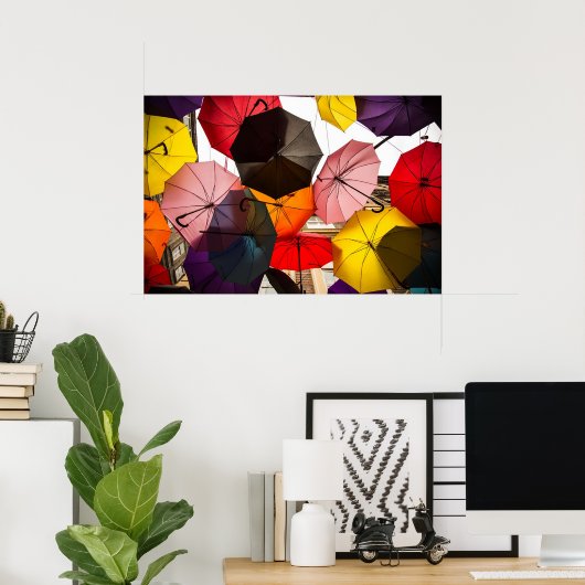 Regenschirme Poster (Heimbüro)