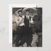 Regenschirme Postkarte (Vorne/Hinten)