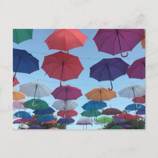 Regenschirme Postkarte