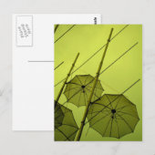 Regenschirme Postkarte (Vorne/Hinten)