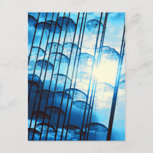 Regenschirme Postkarte