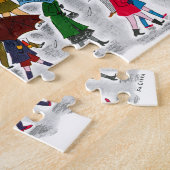 Regenschirme Puzzle (Seite)