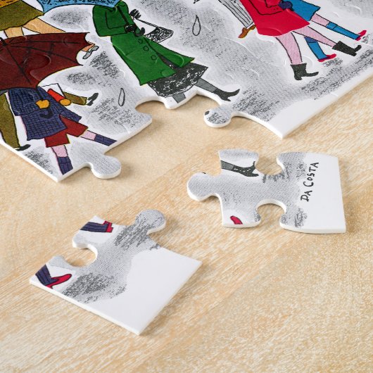 Regenschirme Puzzle (Seite)